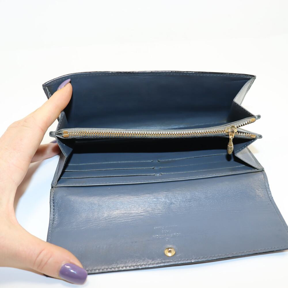 Louis‎ Vuitton Vernis Sarah Wallet Dyed Black TH4069 - Picture 5 of 8